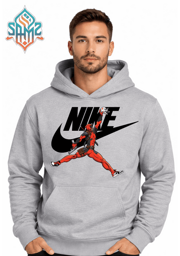 Deadpool Streetwear Nike Hoodie – Superhero Urban Fashion Pullover Hoodie | Unisex Winter Cotton Hoodie | SAMZ 24