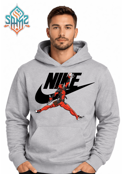 Deadpool Streetwear Nike Hoodie – Superhero Urban Fashion Pullover Hoodie | Unisex Winter Cotton Hoodie | SAMZ 24