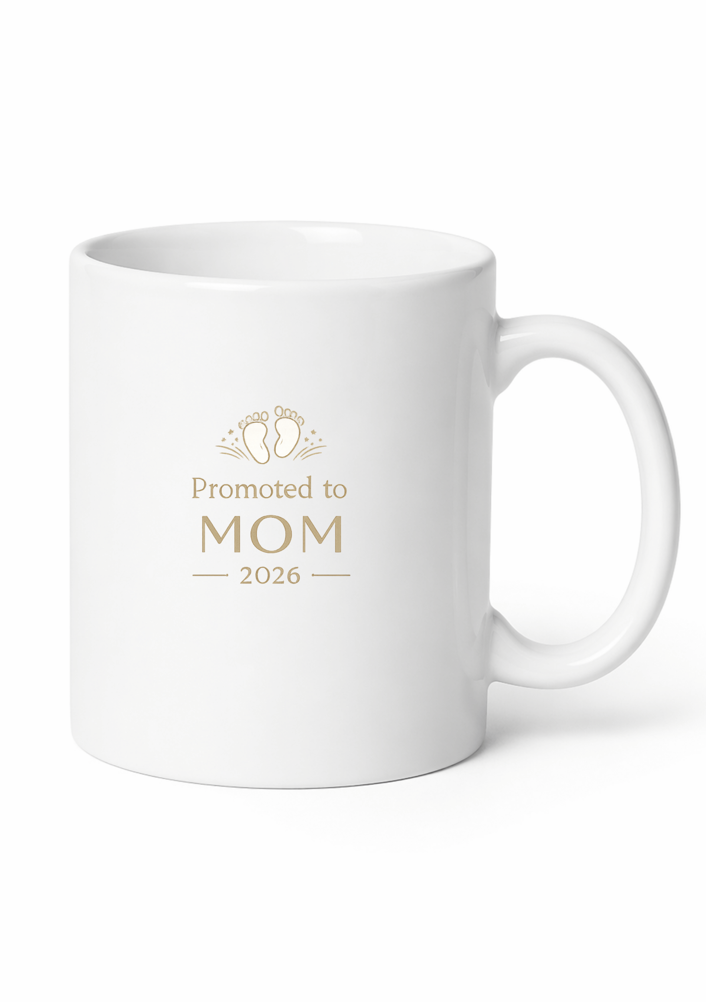 Promoted to Mom 2026 Minimalist Mug
