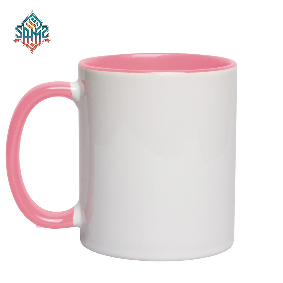 Custom Two Tone Mug 11oz – Personalized Mug with Your Photo, Logo or Text | Colored Handle & Inside Sublimation Mug | Custom Coffee Mug | SAMZ24