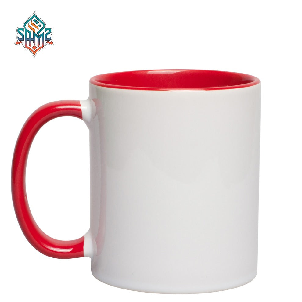 Custom Two Tone Mug 11oz – Personalized Mug with Your Photo, Logo or Text | Colored Handle & Inside Sublimation Mug | Custom Coffee Mug | SAMZ24