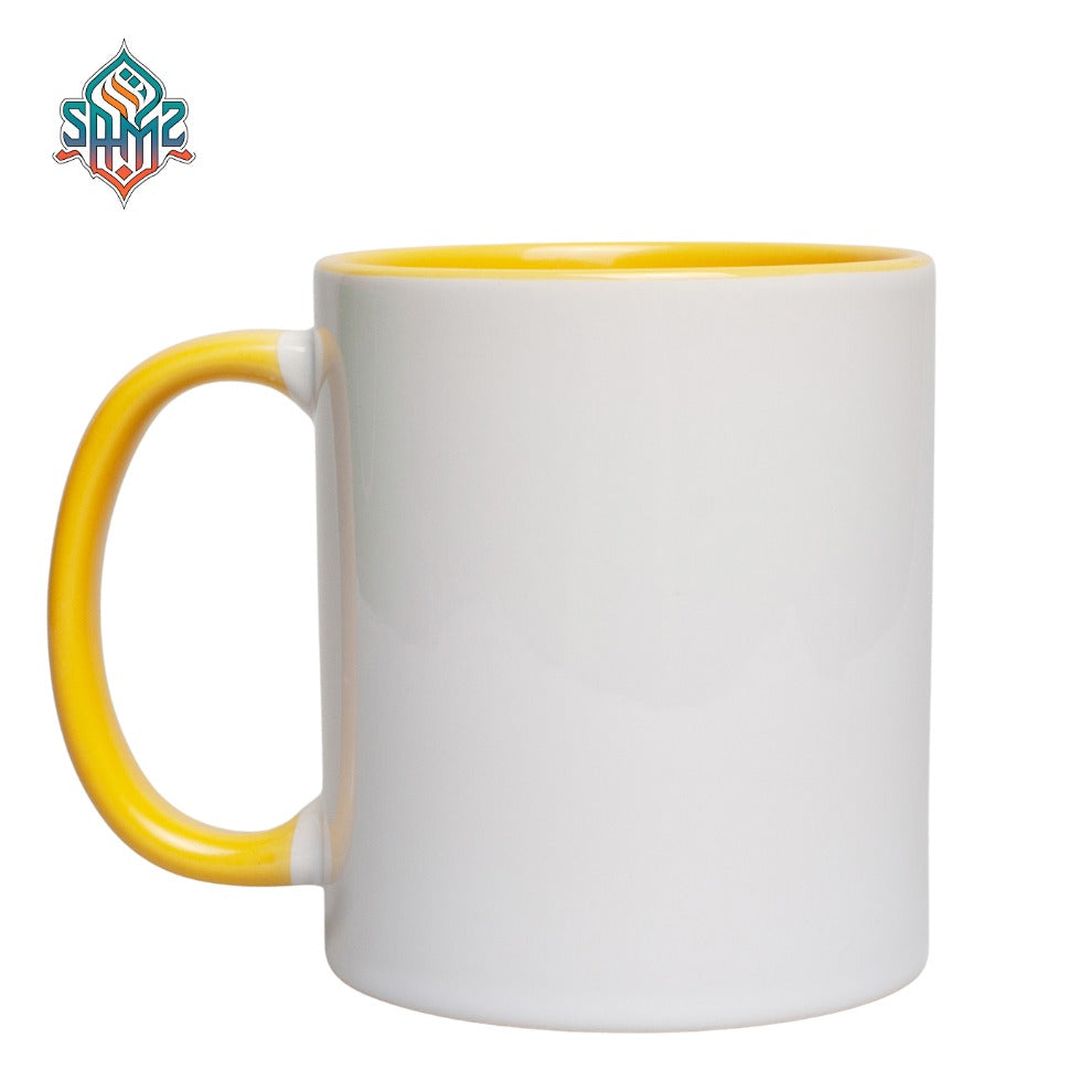 Custom Two Tone Mug 11oz – Personalized Mug with Your Photo, Logo or Text | Colored Handle & Inside Sublimation Mug | Custom Coffee Mug | SAMZ24