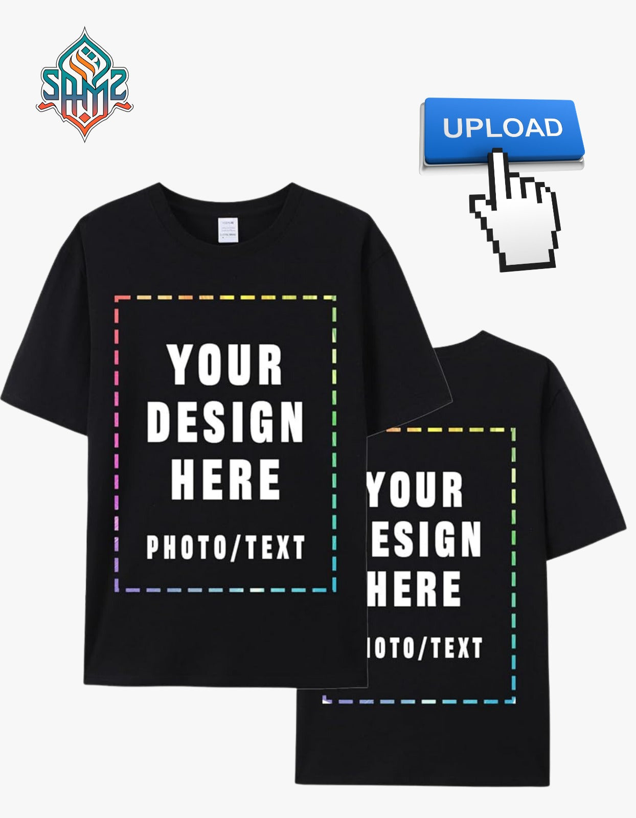 Custom T-Shirt Printing – Personalized T Shirt with Your Text, Logo or Design | DTF Printed Custom Tee | Customized Gift Shirt | SAMZ24 Custom Apparel