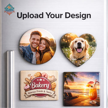 Custom Fridge Magnet – Personalized Photo, Logo or Text Magnet | Sublimation Printed Refrigerator Magnet | POLYPROPYLENE | SAMZ24