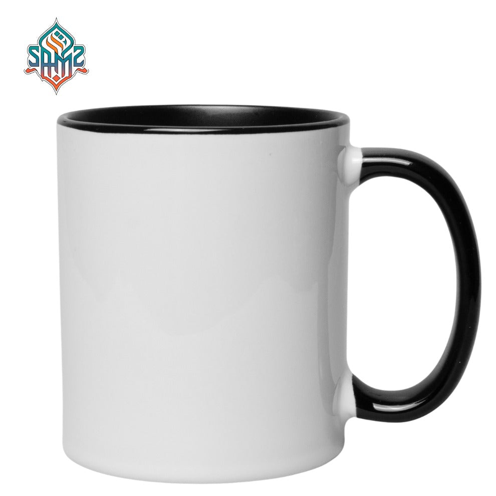 Custom Two Tone Mug 11oz – Personalized Mug with Your Photo, Logo or Text | Colored Handle & Inside Sublimation Mug | Custom Coffee Mug | SAMZ24