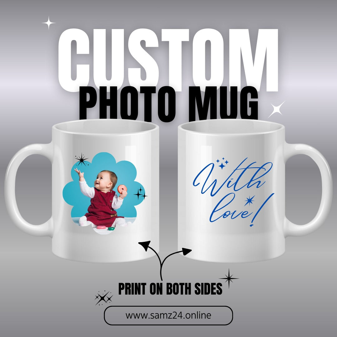 Custom Color Changing Mug 11oz – Personalized Magic Mug with Photo, Logo or Text | Size 11Oz Black Premium OCRA Coating | SAMZ24