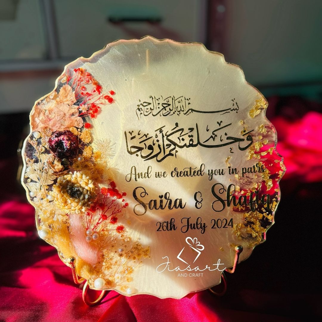 Wedding Gift Resin Art