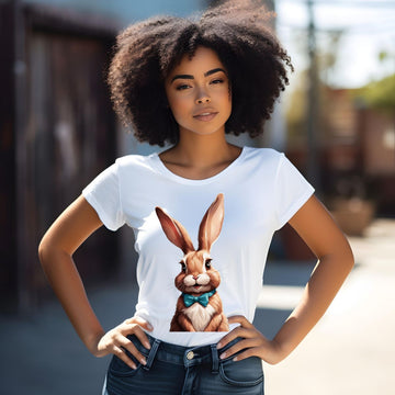 Cute Cartoon Rabbit Graphic T-Shirt Tshirt