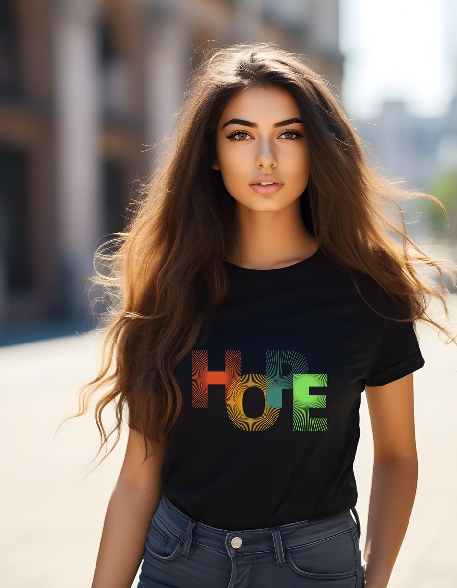 Hope Rainbow T-Shirt Tshirt