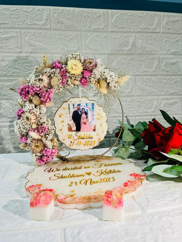 Personalized Resin Photo Frame Resin Clock