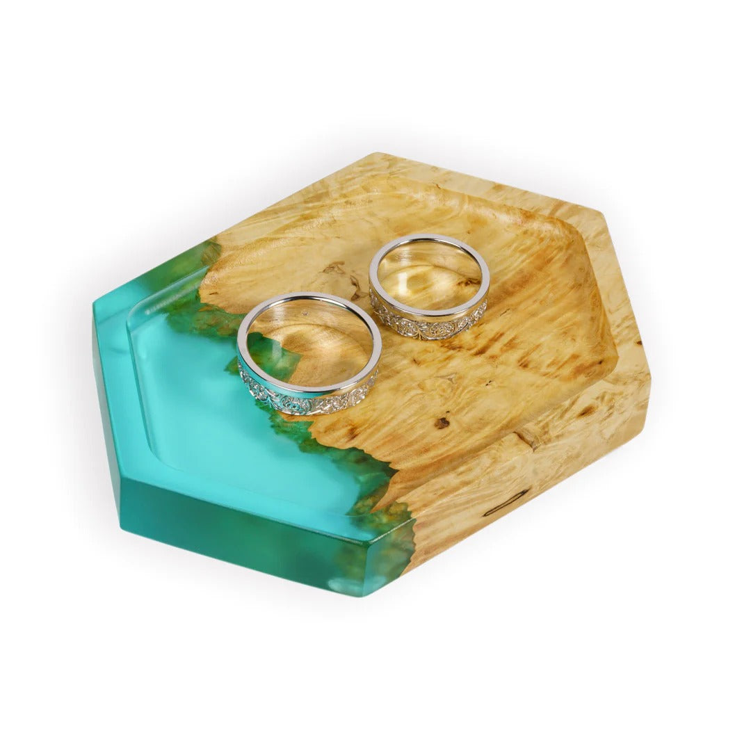 Epoxy Resin Wood Jewelry Box