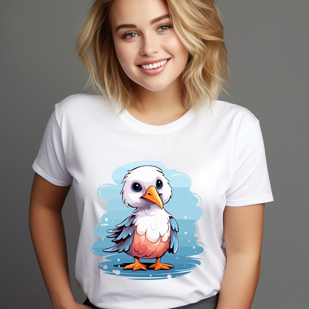 Cute Cartoon Bird T-Shirt Tshirt