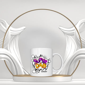 Personalized Super Dad Mug