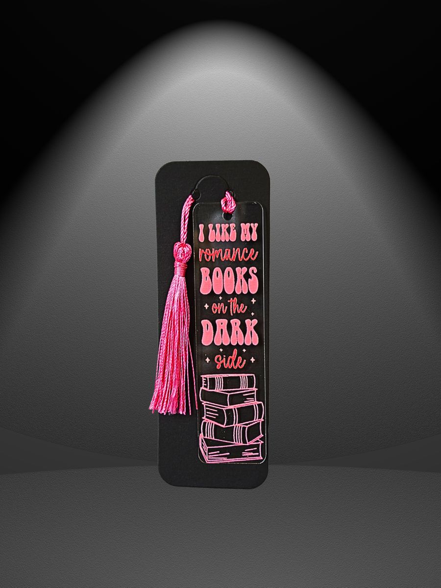 I like my romance books on the dark side bookmark Bookmark