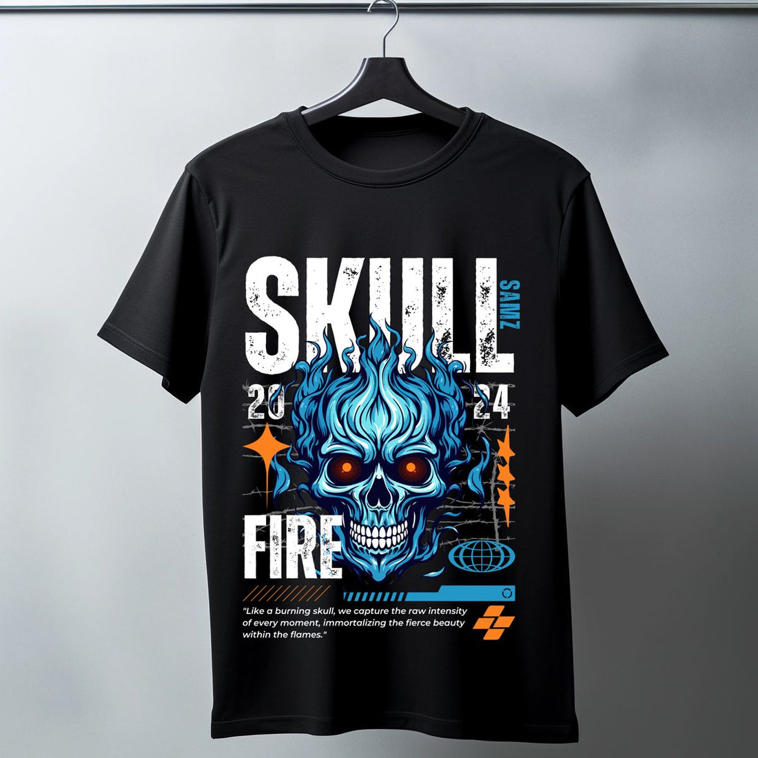 Skull Fire T-Shirt Tshirt