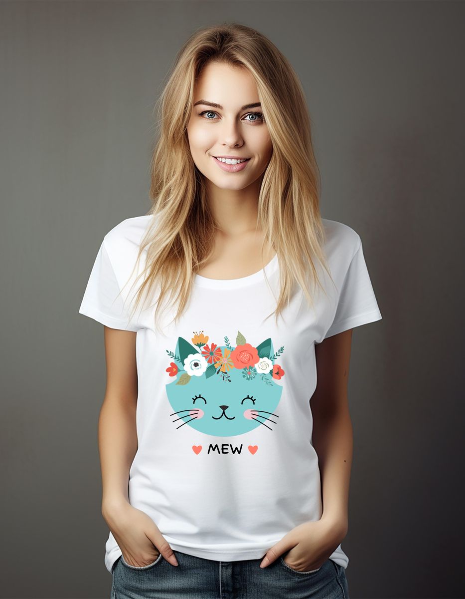 Cute Cat Face T-Shirt Tshirt