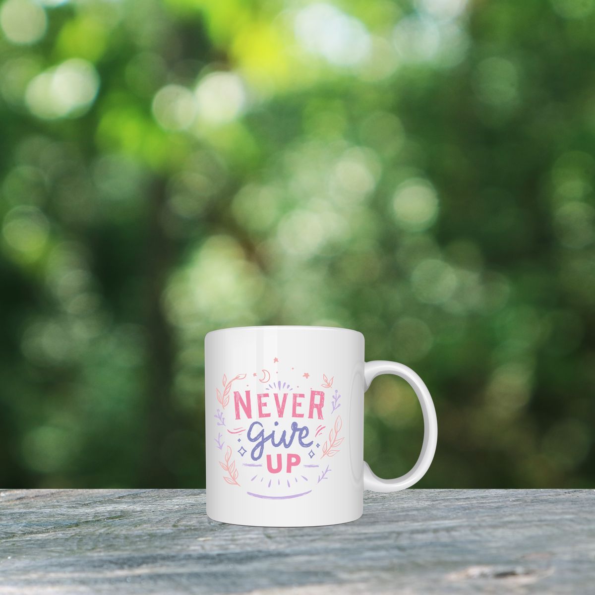 Never Give Up Mug