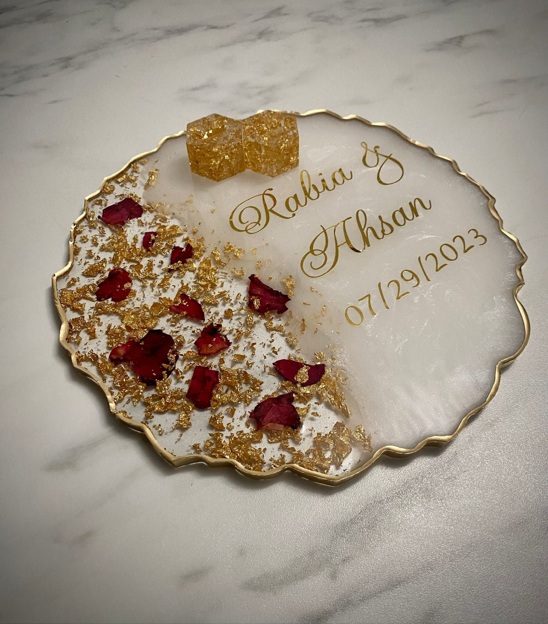 Personalized Resin Coaster