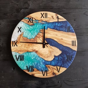 Resin Art Clock Resin Clock