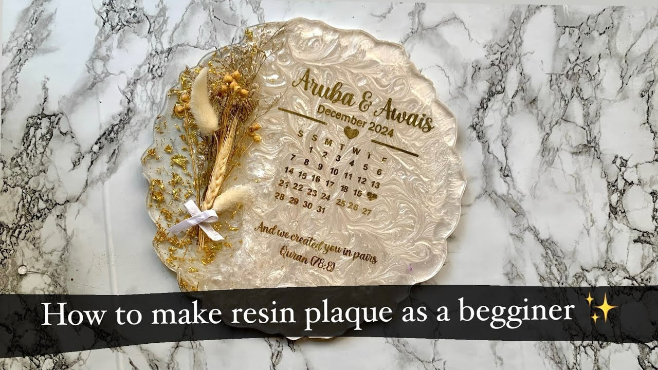 How to make resin plaque as a begginer Resin Plaque