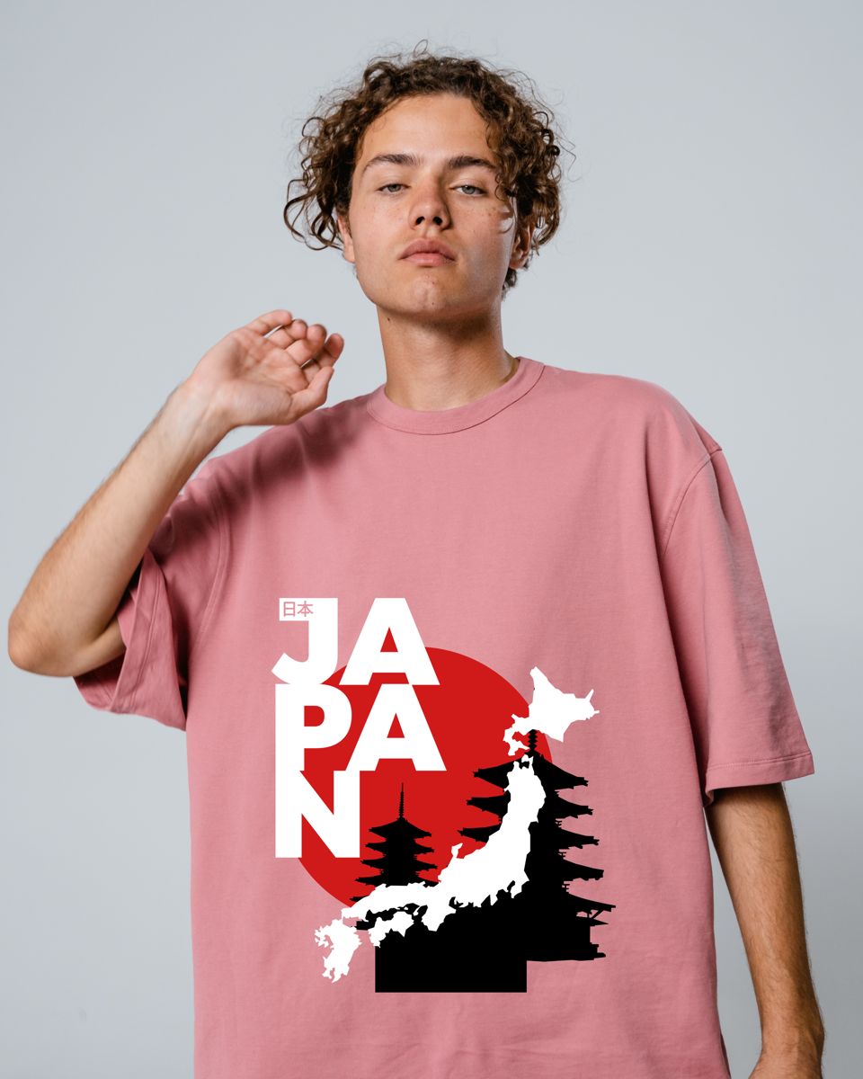 Japan Map Graphic T-Shirt Tshirt