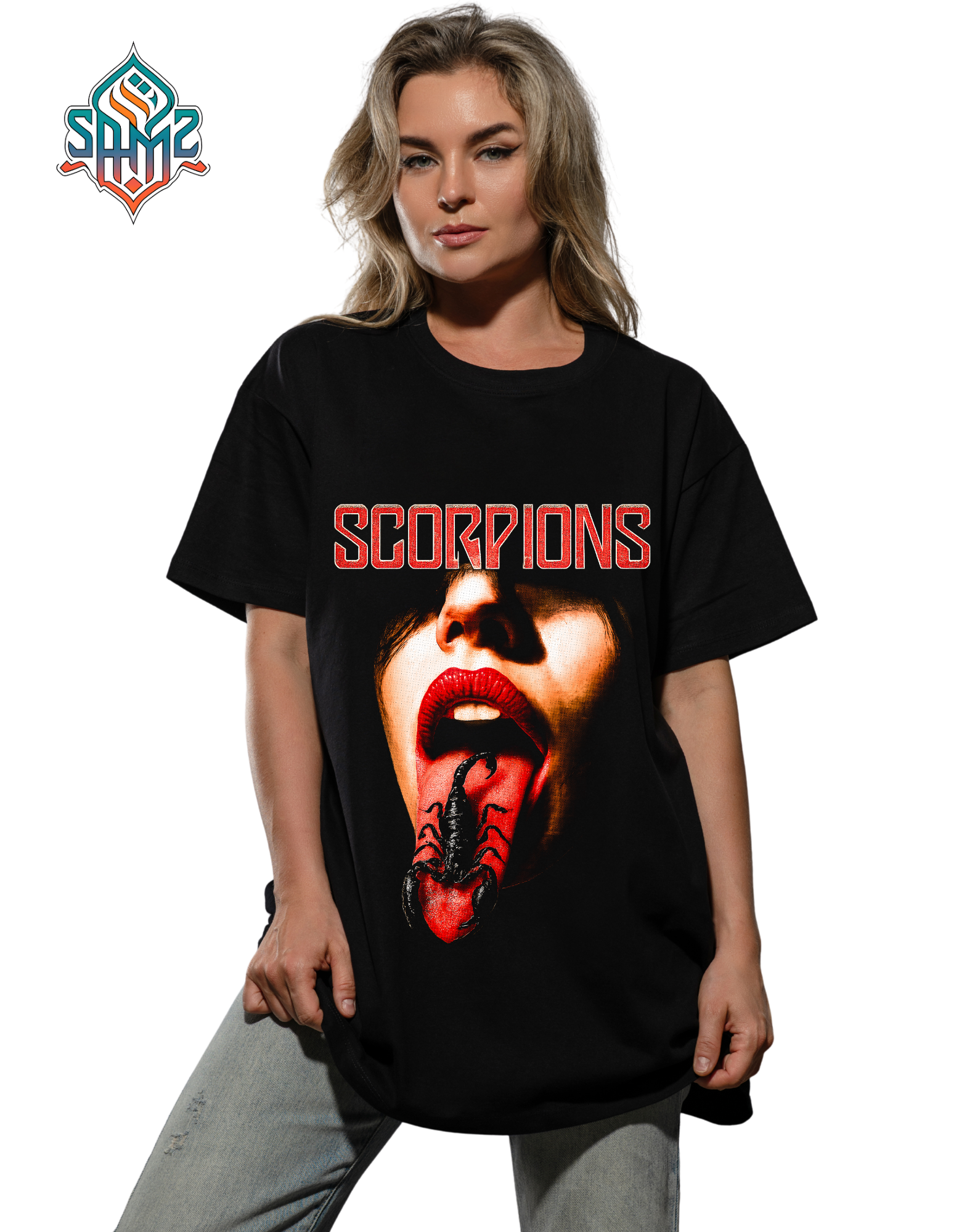 Scorpion Graphic T-Shirt – Edgy Rock Style Scorpion Tongue Tee, Dark Aesthetic Streetwear Shirt for Men & Women, Bold Statement Tee